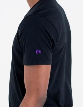 Camiseta NEW ERA TEAM LOGO SACRAMENTO KINGS- Negro