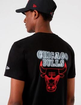 Camiseta NEW ERA NBA NEON TEE CHIBUL - Negro