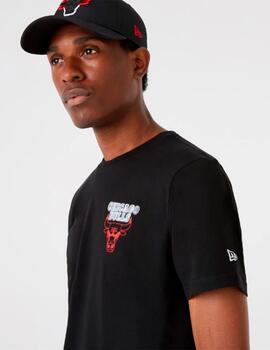 Camiseta NEW ERA NBA NEON TEE CHIBUL - Negro