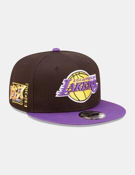 Gorra TEAM PATCH 9FIFTY LOS ANGELES LAKERS  - Negro