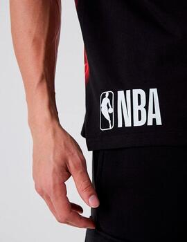 Camiseta NBA OVRSIZD BP NEON CHIBUL  - Negro/Rojo