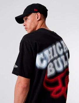 Camiseta NBA OVRSIZD BP NEON CHIBUL  - Negro/Rojo