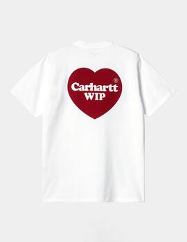 Camiseta CARHARTT DOUBLE HEART - White