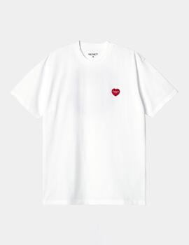 Camiseta CARHARTT DOUBLE HEART - White