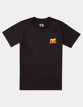 Camiseta DC SHOES BURNER - Black (JUNIOR)