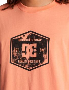 Camiseta DC SHOES CHAIN LINK TSS  - Papaya Punch