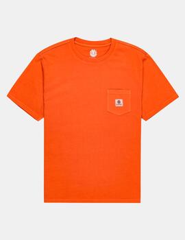 Camiseta ELEMENT BASIC POCKET PIGMENT - Picante