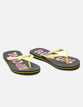 Chanclas WAVE SHAPERS LOGO - Negro