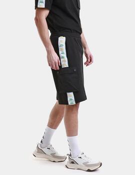 Bermuda KAPPA SANCIO - Black/White/Green Dusty