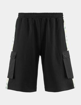Bermuda KAPPA SANCIO - Black/White/Green Dusty