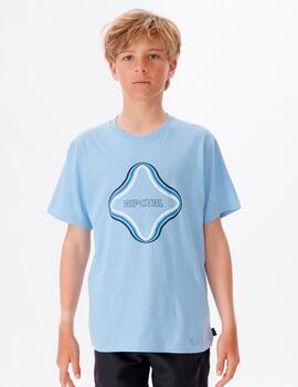 Camiseta JR SURF VIBRATIONS - Bells Blue