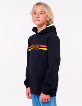 Sudadera Capucha JR SURF REVIVAL - Black