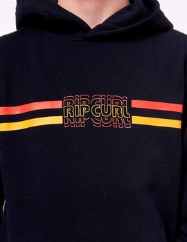 Sudadera Capucha JR SURF REVIVAL - Black