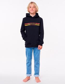 Sudadera Capucha JR SURF REVIVAL - Black