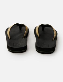 Chanclas SOUTHSIDE OPEN TOE - Black/Green