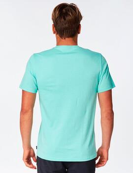 Camiseta STRIPED - Washed Aqua