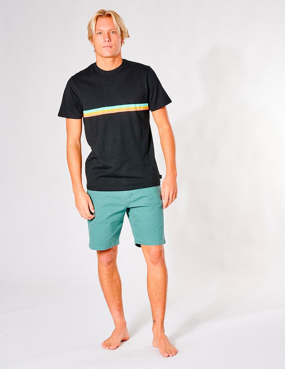 Camiseta SURF REVIVAL STRIP - Negro
