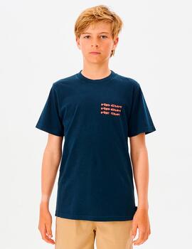 Camiseta JR COSMIC TIDES DIAMOND - Navy