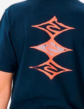 Camiseta JR COSMIC TIDES DIAMOND - Navy