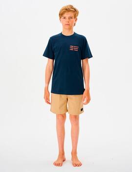 Camiseta JR COSMIC TIDES DIAMOND - Navy