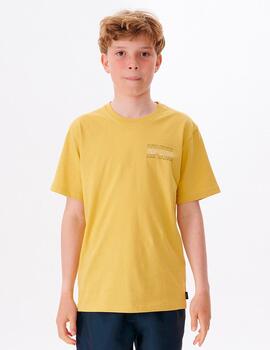 Camiseta JR SURF REVIVAL LOGO - Yellow Daze