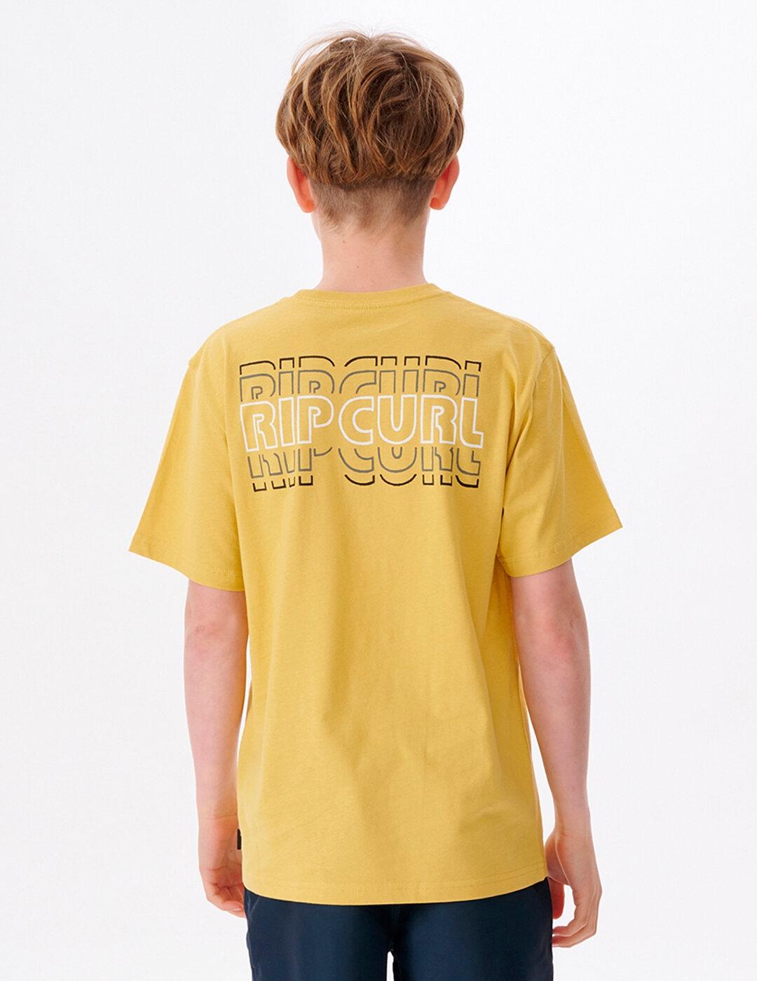 Camiseta JR SURF REVIVAL LOGO - Yellow Daze