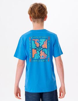 Camiseta JR COSMIC TIDES SPIRAL - Royal Blue