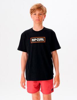 Camiseta JR SURF VIBRATIONS - Black