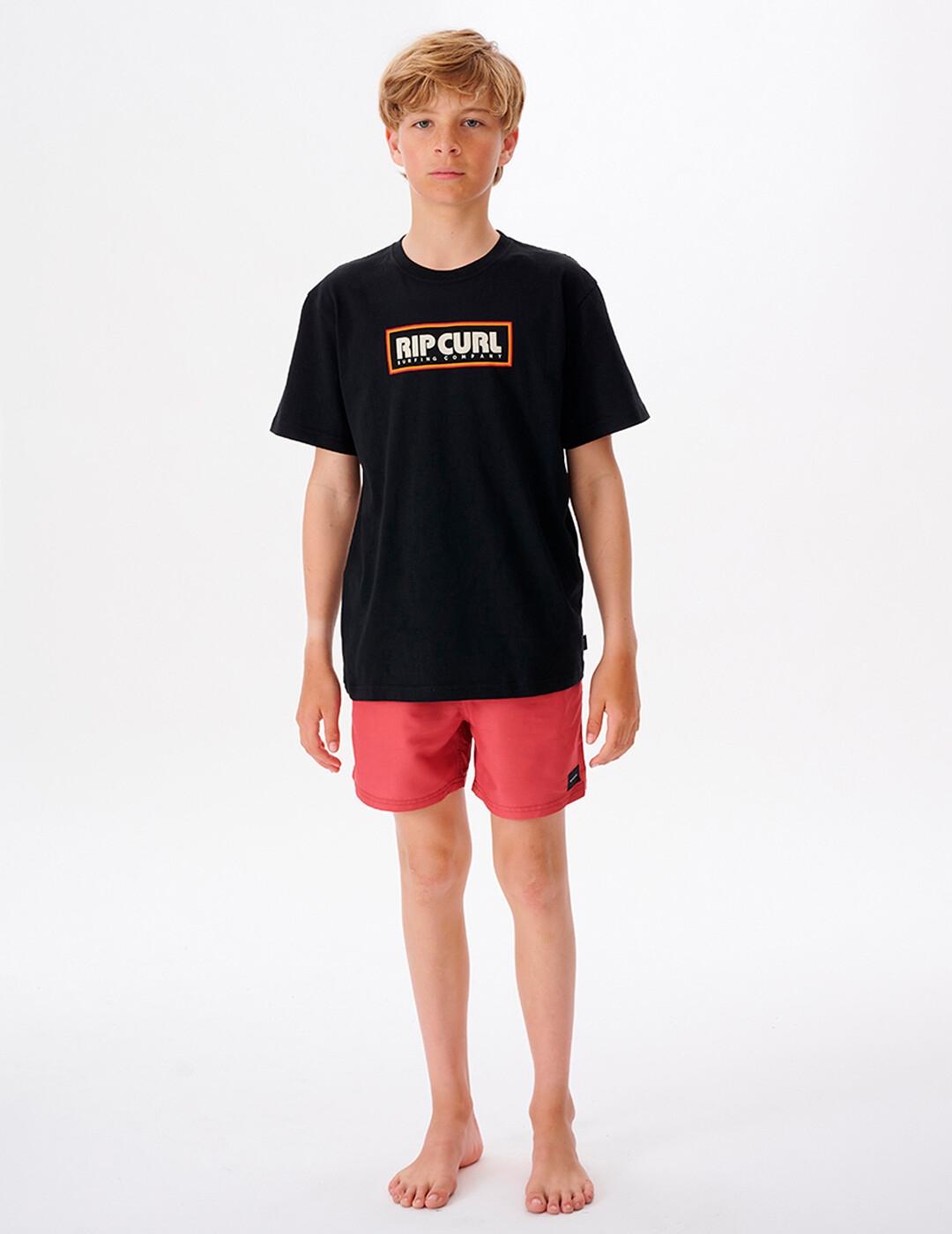 Camiseta JR SURF VIBRATIONS - Black