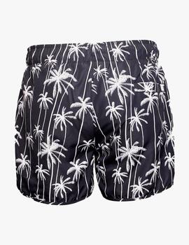 Bañador 11 DEGREES PALM PRINT - Black