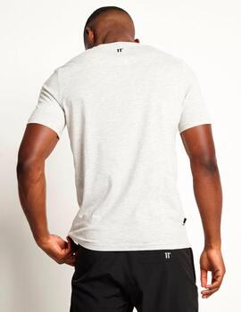 Camiseta 11 DEGREES CUT AND SEW - Grey Marl/Black