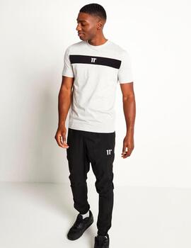 Camiseta 11 DEGREES CUT AND SEW - Grey Marl/Black