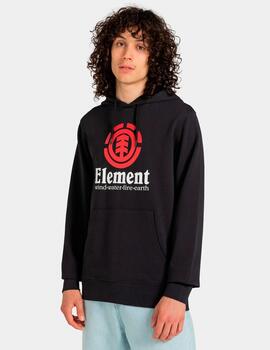 Sudadera Capucha ELEMENT VERTICAL - Flint Black