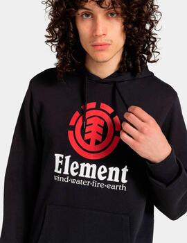 Sudadera Capucha ELEMENT VERTICAL - Flint Black