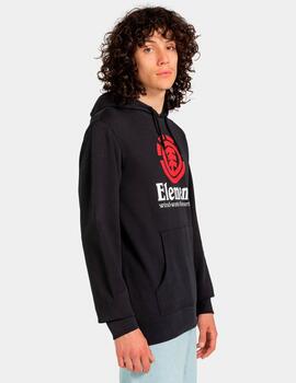 Sudadera Capucha ELEMENT VERTICAL - Flint Black