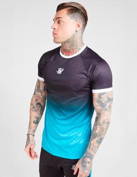 Camiseta RAGLAN STRAIGHT HEM FADE RINGER - Black t