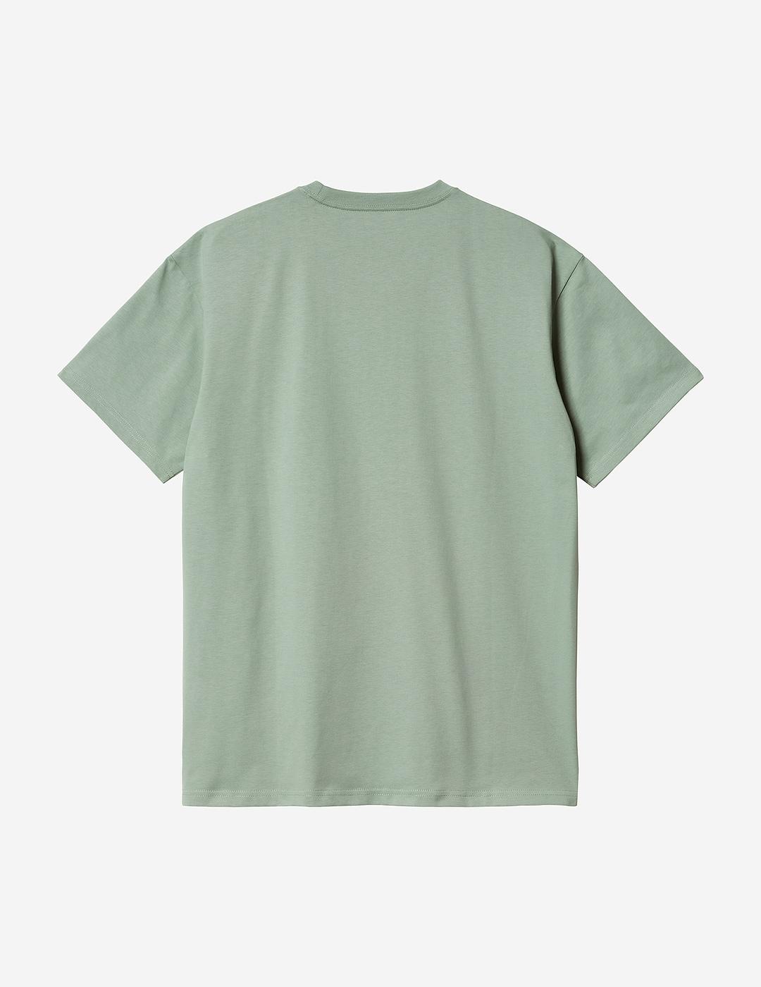 Camiseta CARHARTT CHASE - Glassy Teal/Gold