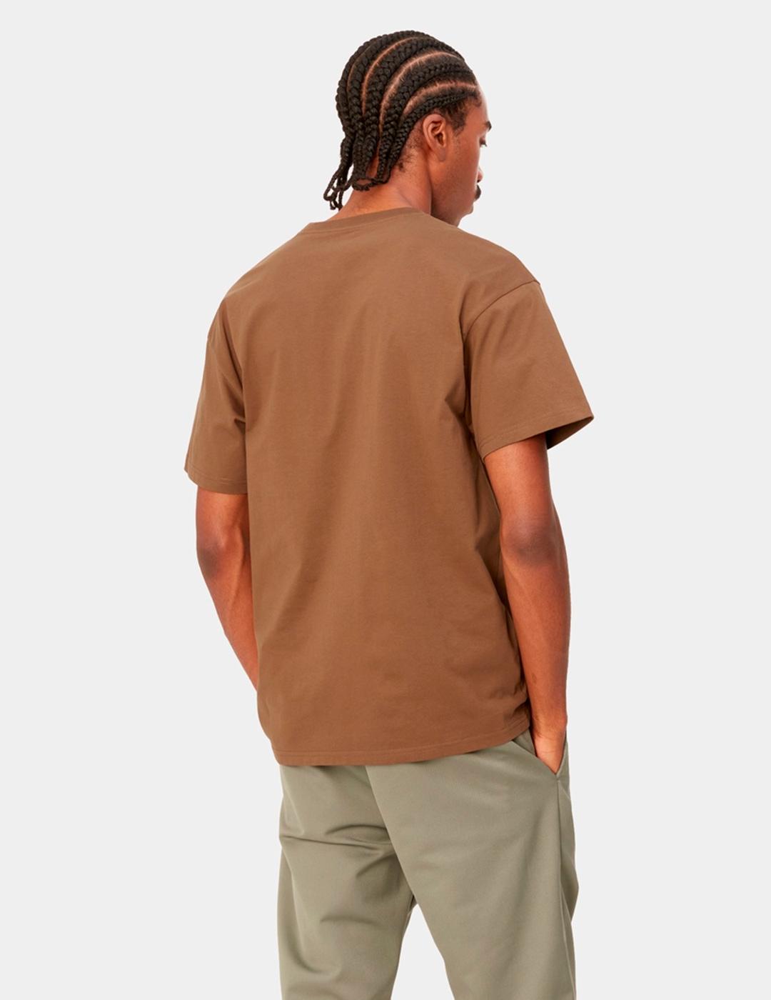 Camiseta CARHARTT CHASE - Tamarind/Gold