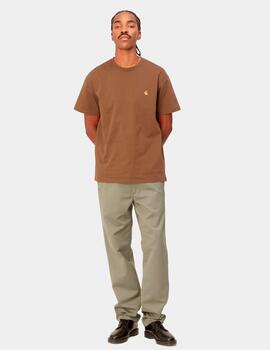 Camiseta CARHARTT CHASE - Tamarind/Gold