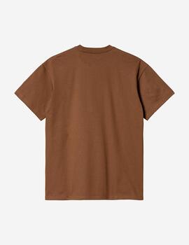 Camiseta CARHARTT CHASE - Tamarind/Gold