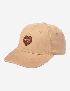 Gorra CARHARTT WIP HEART PATCH - Dusty H Brown