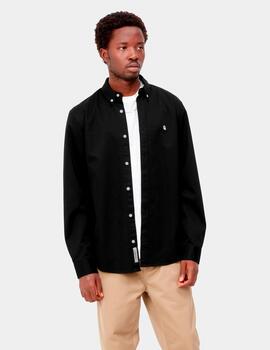 Camisa CARHARTT WIP MADISON - Black/Wax