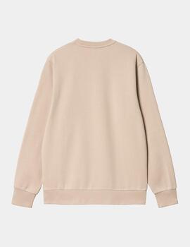 Sudadera CARHARTT SCRIPT EMBROIDERY - Wall/Black