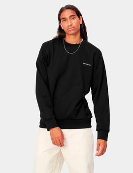 Sudadera CARHARTT SCRIPT EMBROIDERY - Black/White