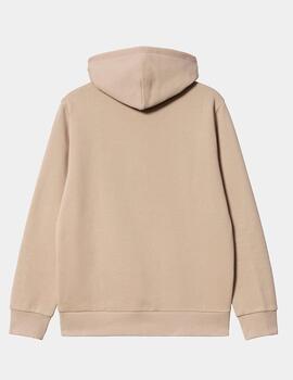 Sudadera Capucha CARHARTT SCRIPT EMBROIDERY - Wall/Black