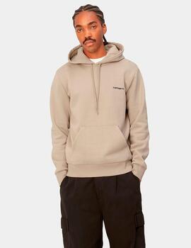 Sudadera Capucha CARHARTT SCRIPT EMBROIDERY - Wall/Black