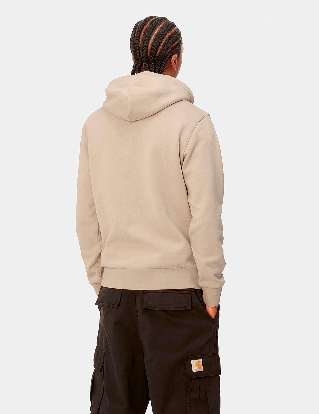 Sudadera Capucha CARHARTT SCRIPT EMBROIDERY - Wall/Black