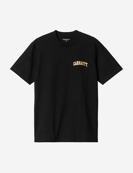 Camiseta CARHARTT UNIVERSITY SCRIPT - Black/Gold