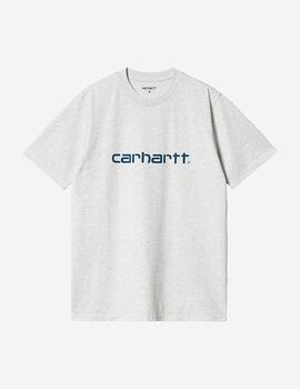 Camiseta CARHARTT SCRIPT - Ash Heather/Liberty
