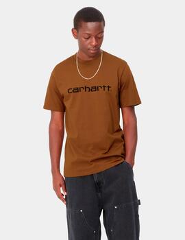 Camiseta CARHARTT SCRIPT - Deep H Brown/Black